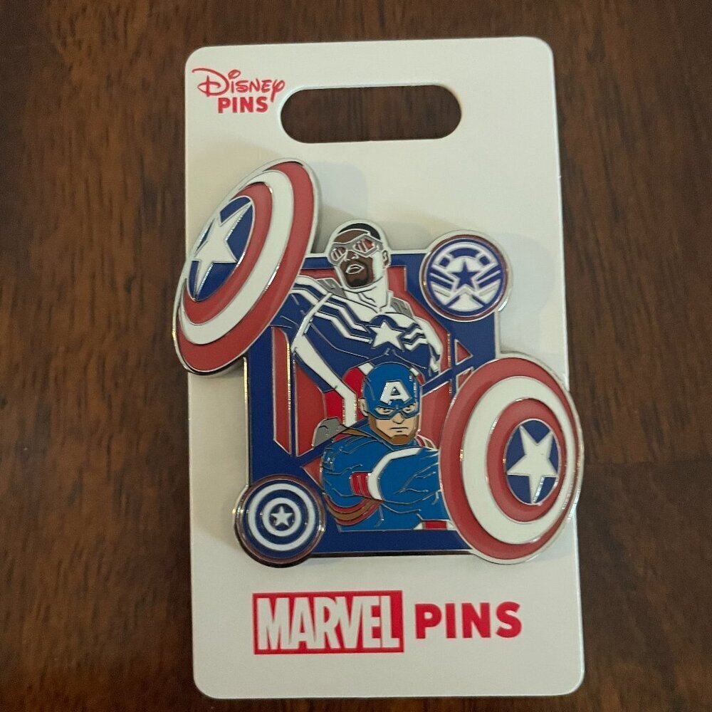NEW! Disney's Marvel Pin Featuring Captain America Old & New!